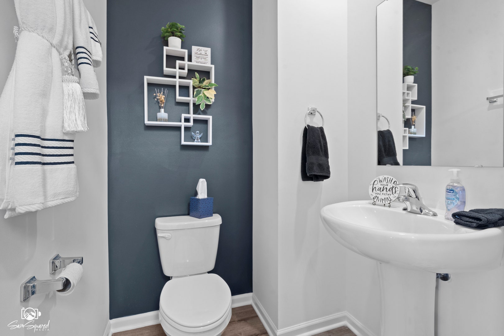 Main level half bath