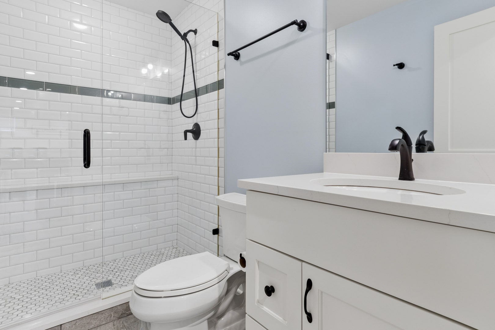 Full Bath in Basement near 4th Bedroom
