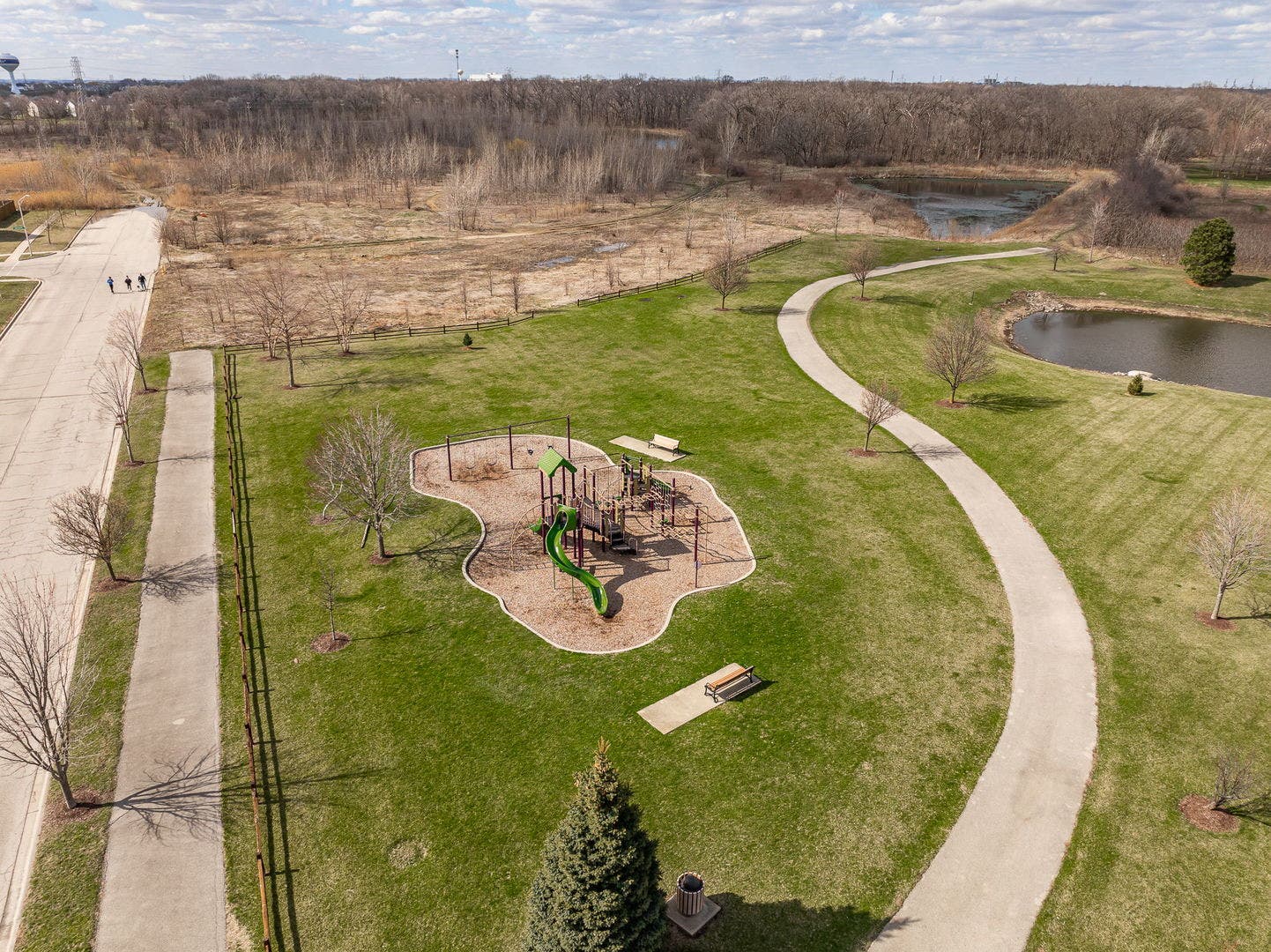 311 W Frontier Drive, Minooka, IL 60447 View of park in subdivision.
