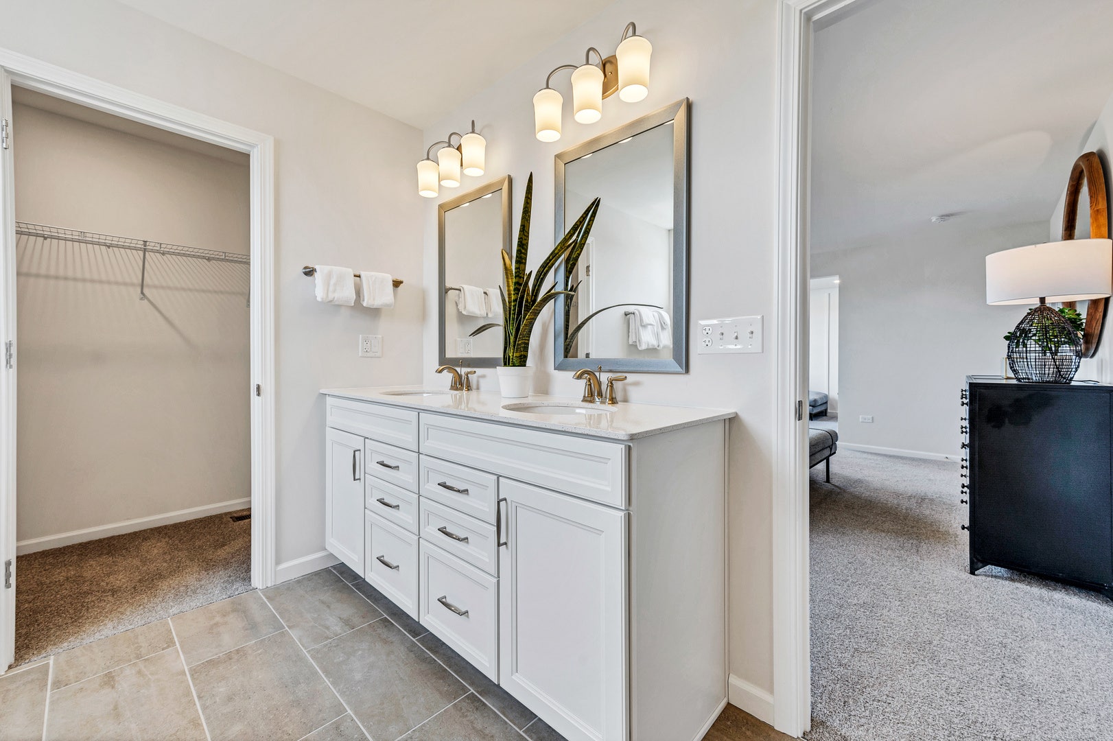 Bolingbrook, IL 60490 CONTINENTAL MODEL HOME PRIMARY BATH, DOUBLE BOWL V