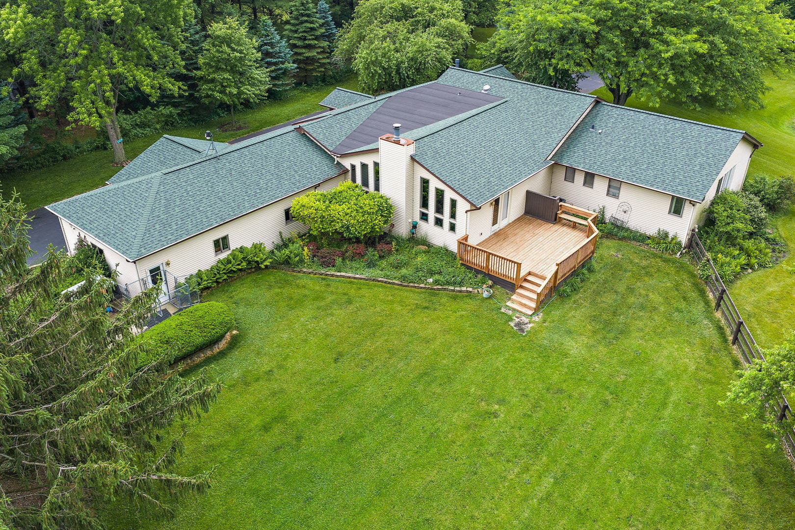 12N185 Muirhead Road, Elgin, IL 60123 Rear View Arial of Home