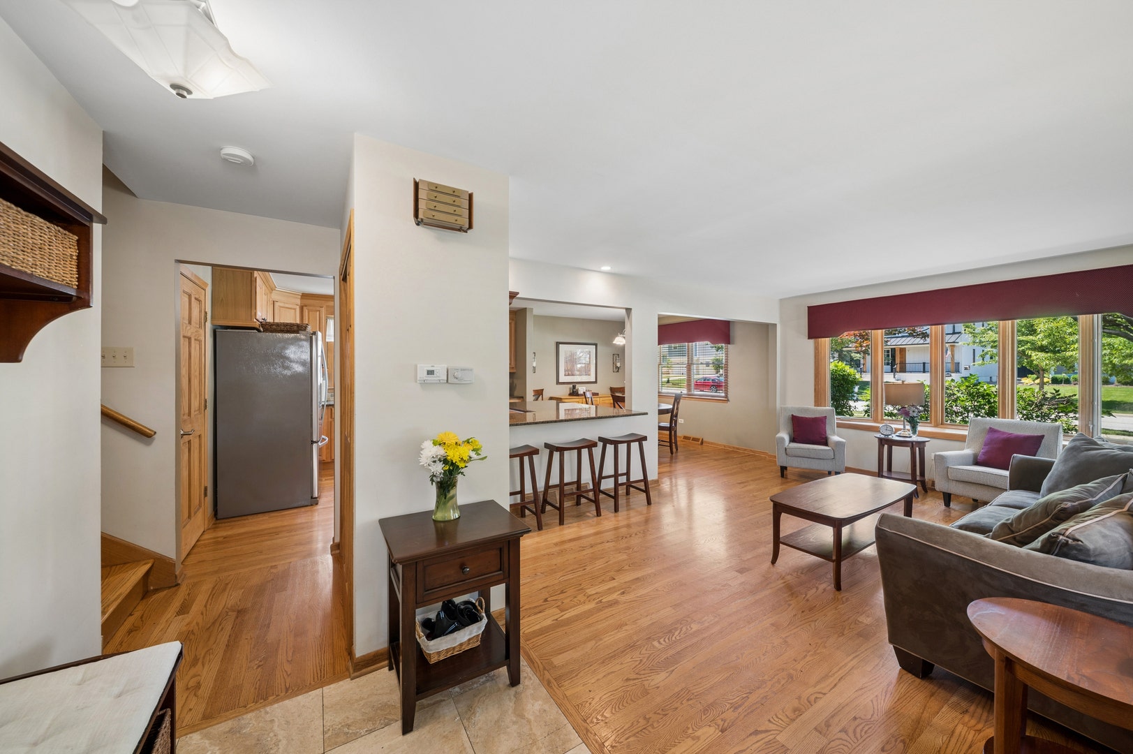 4405 Prospect Avenue, Downers Grove, IL 60515 View when you are standing in foyer. HW Flooring