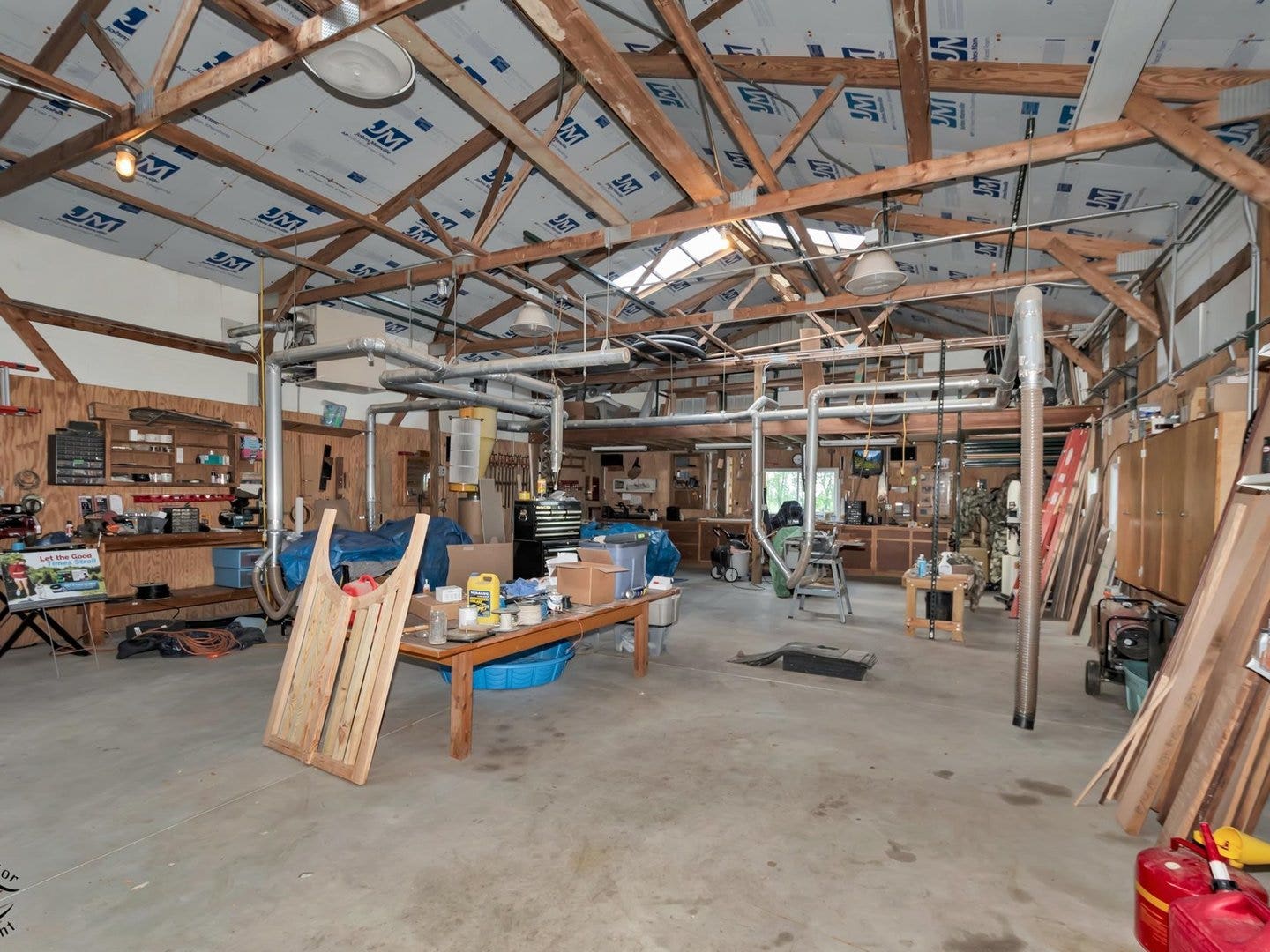 Inside of Pole Barn
