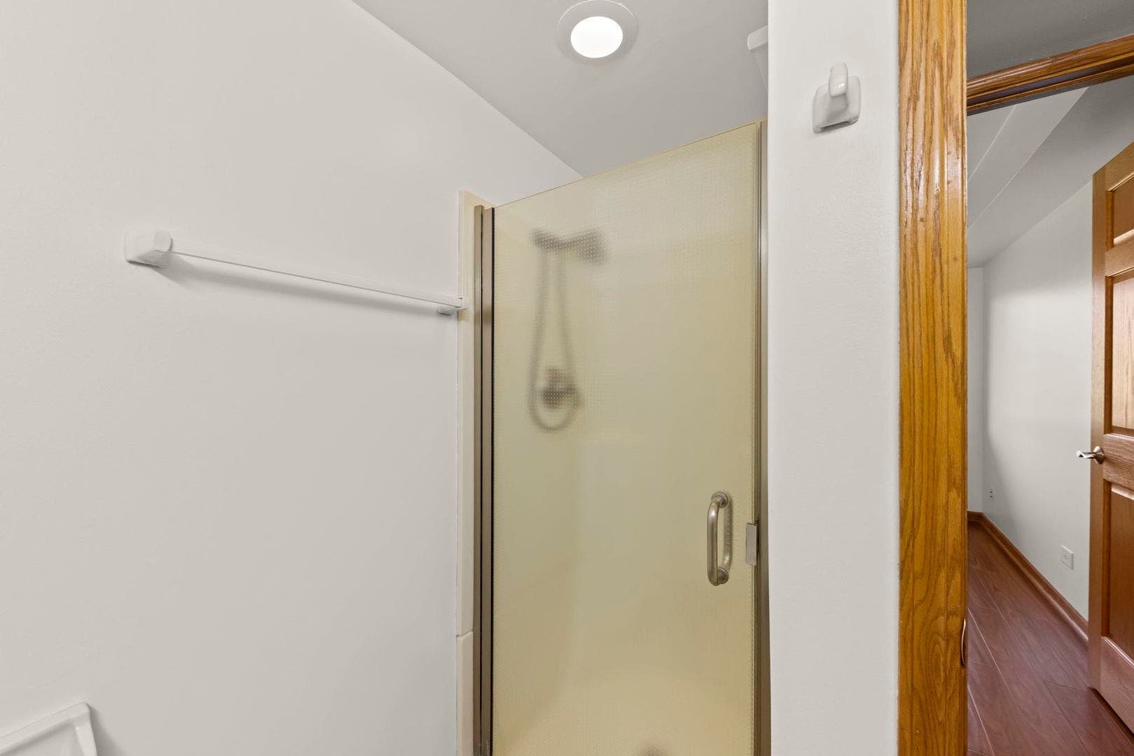 Second bathroom step in shower.
