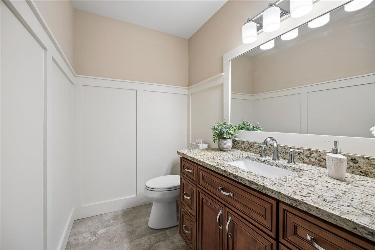 17346 Brook Crossing Court, Orland Park, IL 60467 Main floor, newly remodeled 1/2 Bath.