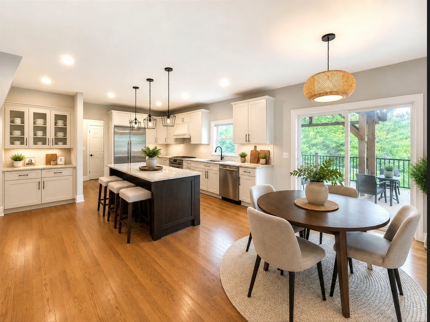 13070 Waterford Drive, Lemont, IL 60439 Bright and spacious open-concept kitchen featuring