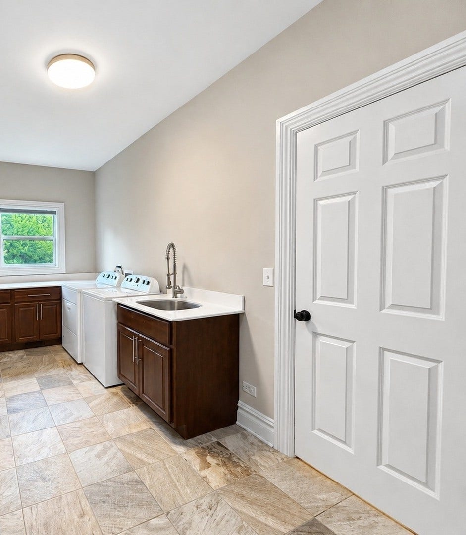 13070 Waterford Drive, Lemont, IL 60439 Spacious first-floor laundry room featuring built-