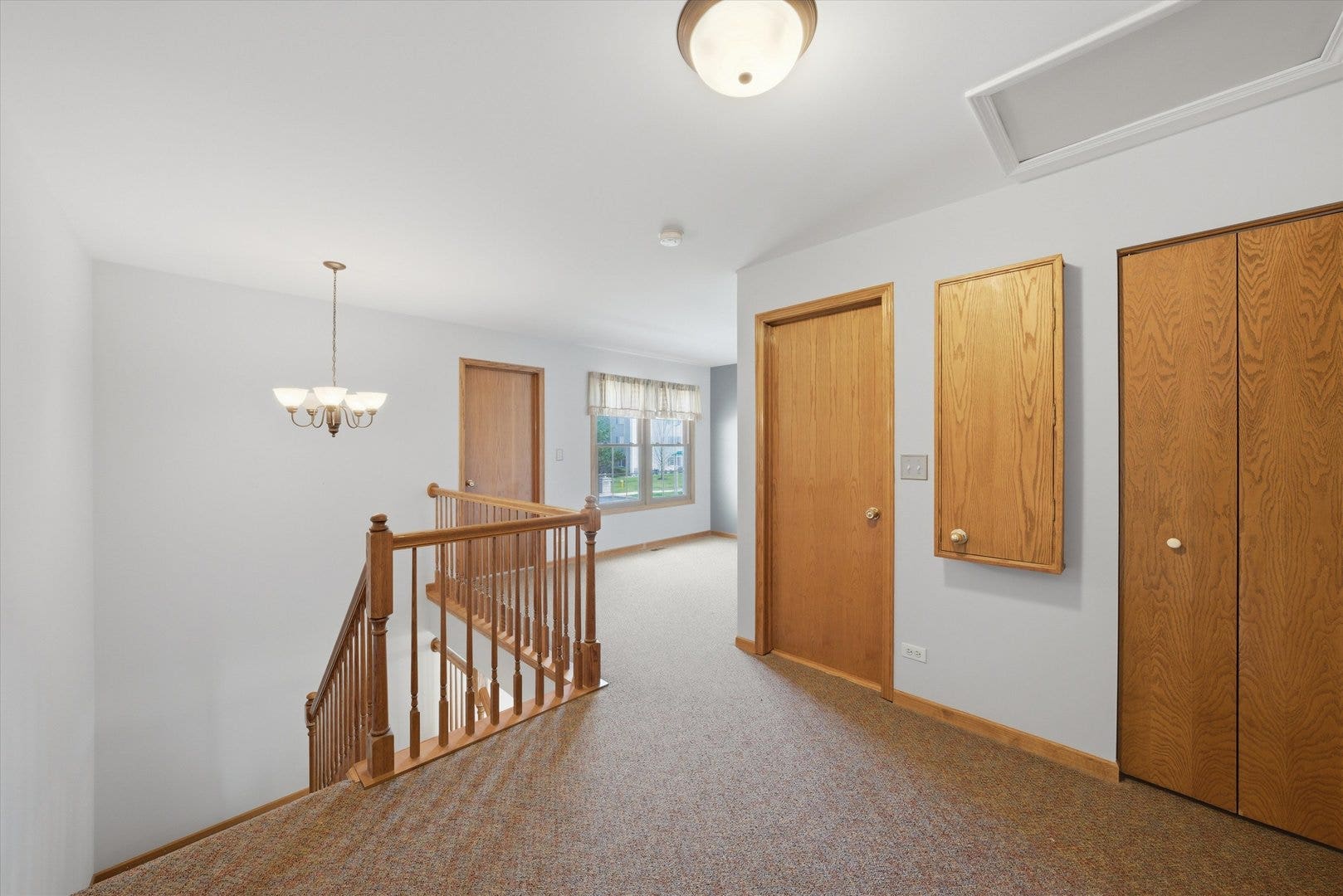 7770 Bristol Park Drive, Tinley Park, IL 60477 Upstairs Hall....see the box on the wall? That's