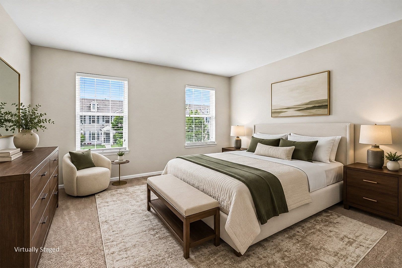 Spacious primary suite featuring an en-suite bathr
