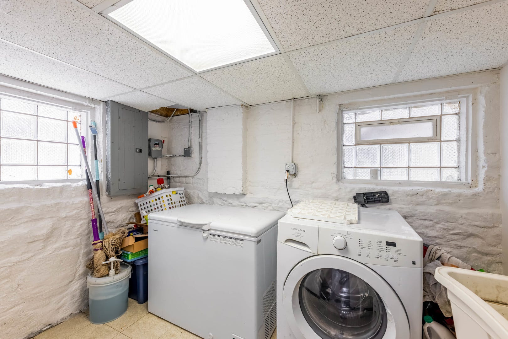 2nd laundry room in the basement. There is full la