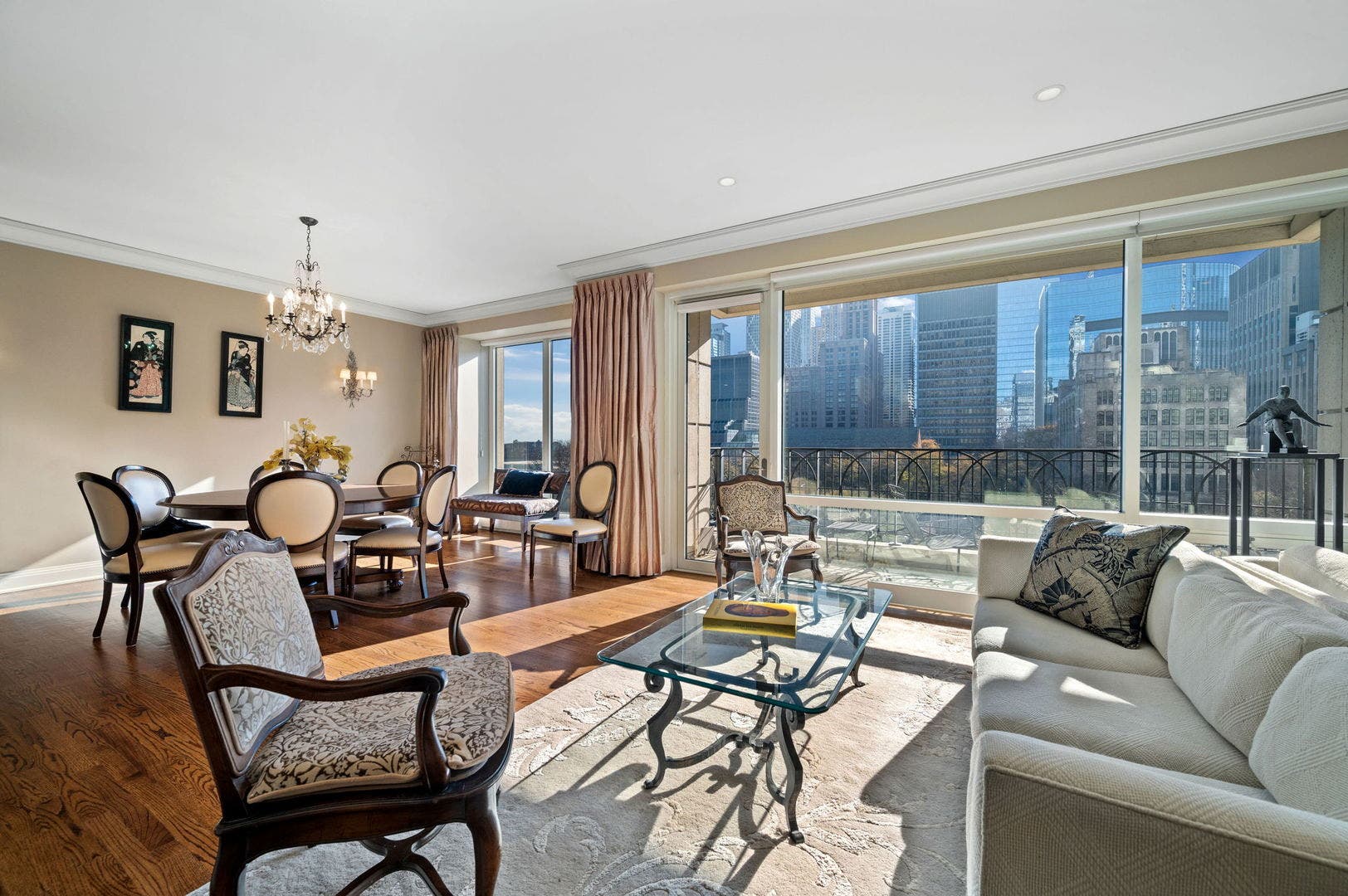 840 N LAKE SHORE Drive, #603, Chicago, IL 60611 Living Room & Dining Room