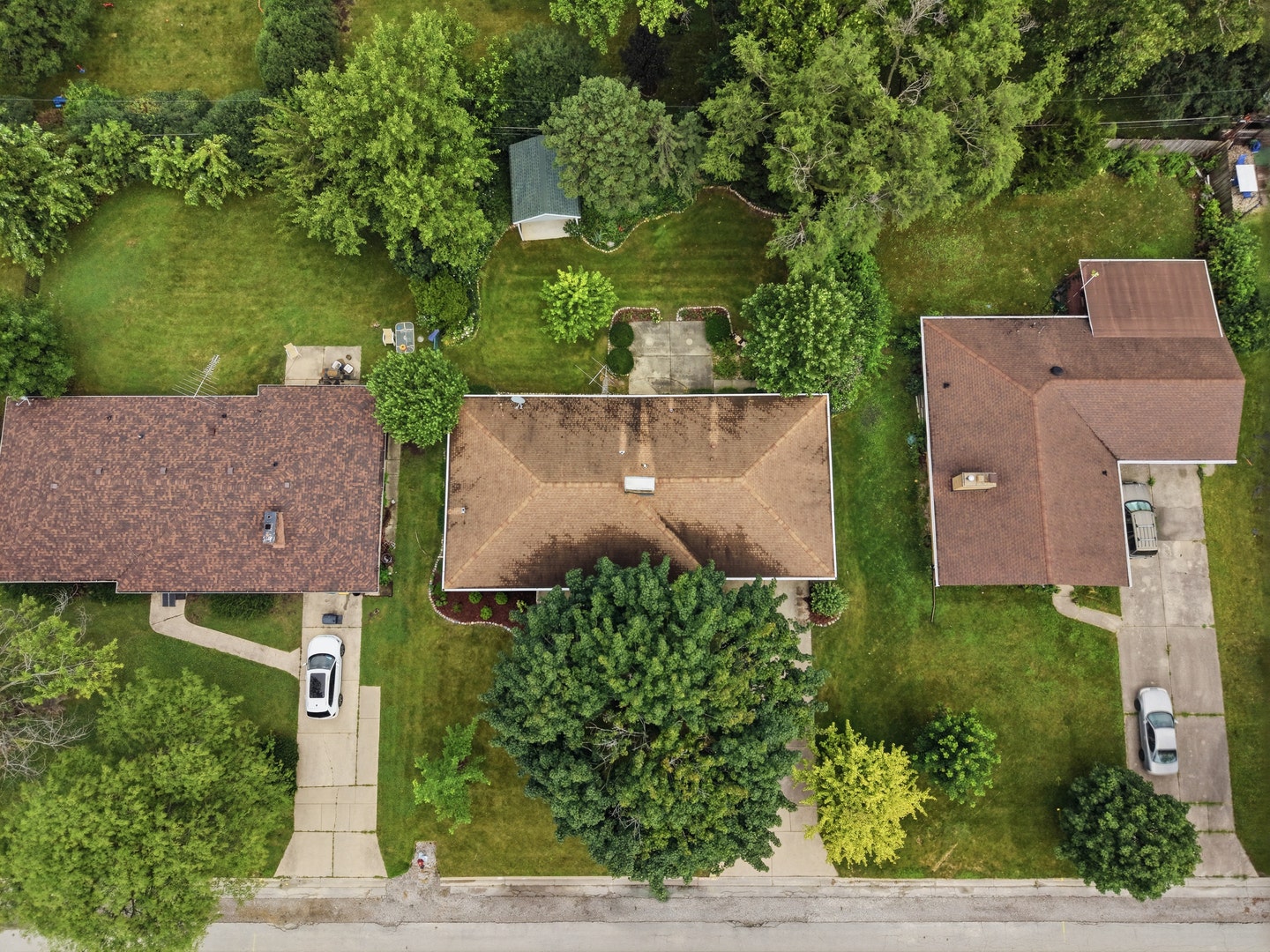 Aerial view of the property