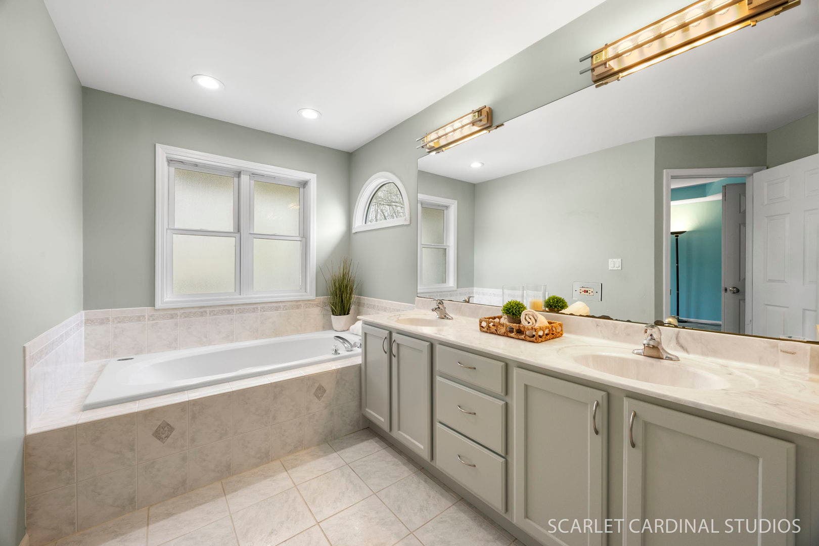 2494 Adamsway Drive, Aurora, IL 60502 Primary bath with deep soaking tub