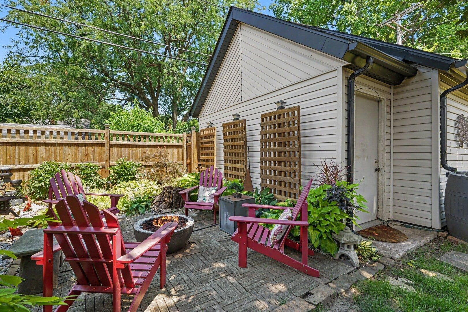 1009 John Street, Joliet, IL 60435 Japanese garden ,firepit and 2 car detached garage