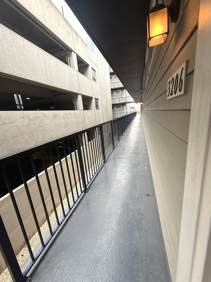354 River Street, #3206, Lemont, IL 60439 Catwalk to Parking Garage and Elevator