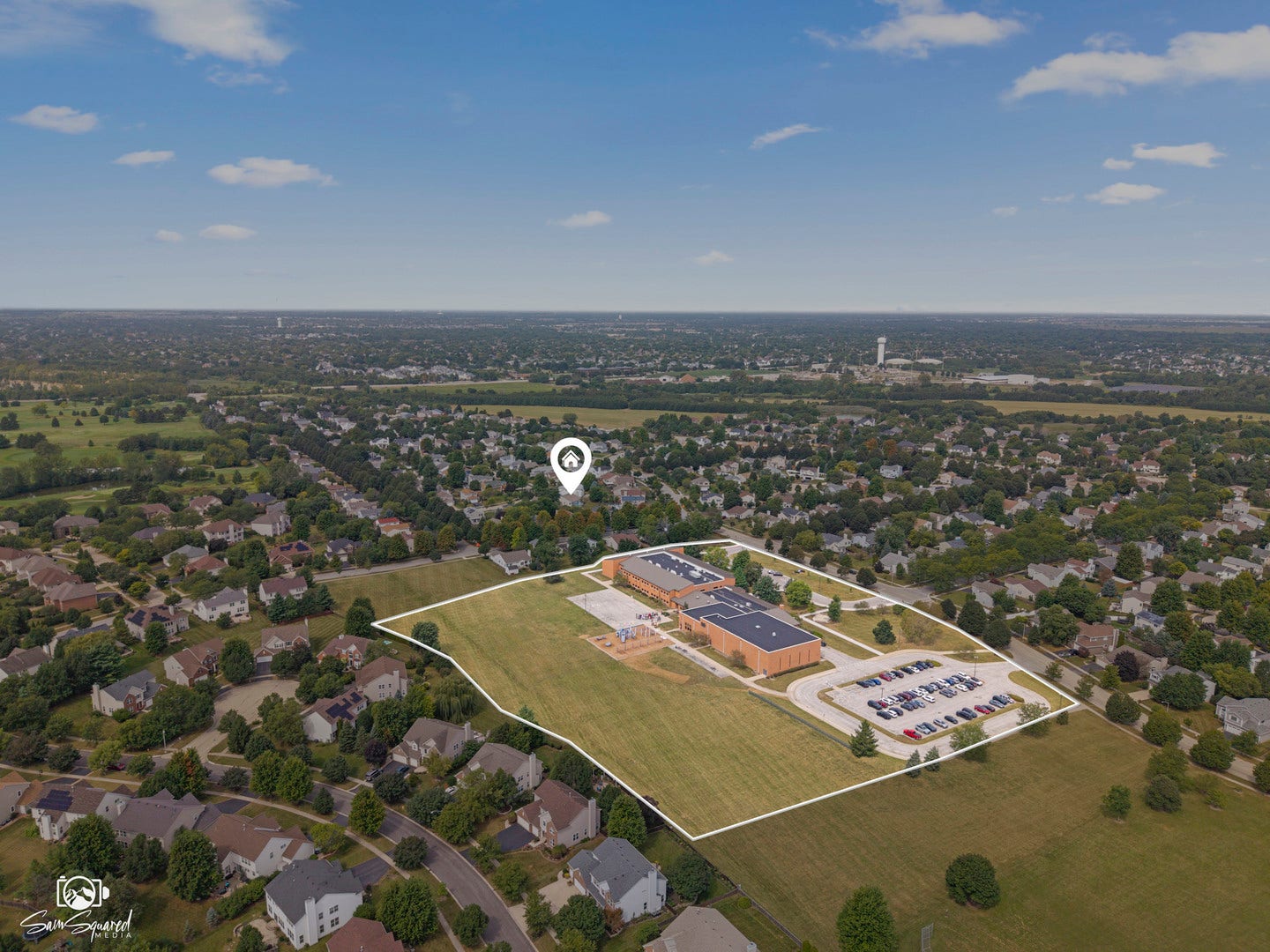 217 Jonathan Way, Bolingbrook, IL 60490 Built Elementary School Drone Photo