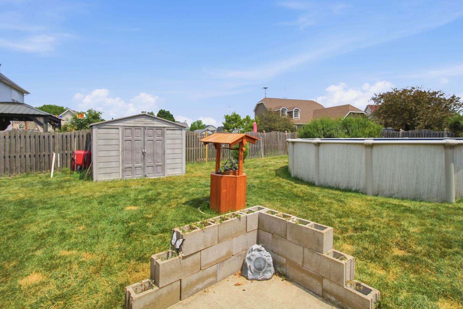 Shed and Pool