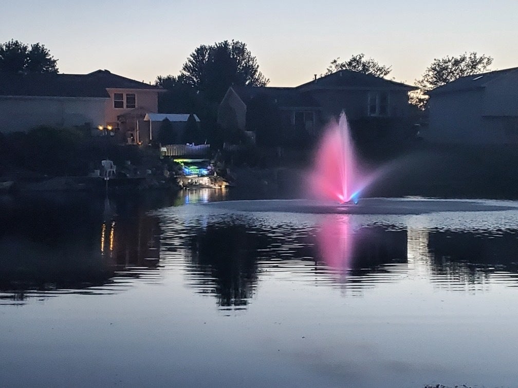 1414 Howland Drive, Joliet, IL 60431 Night View of Pond