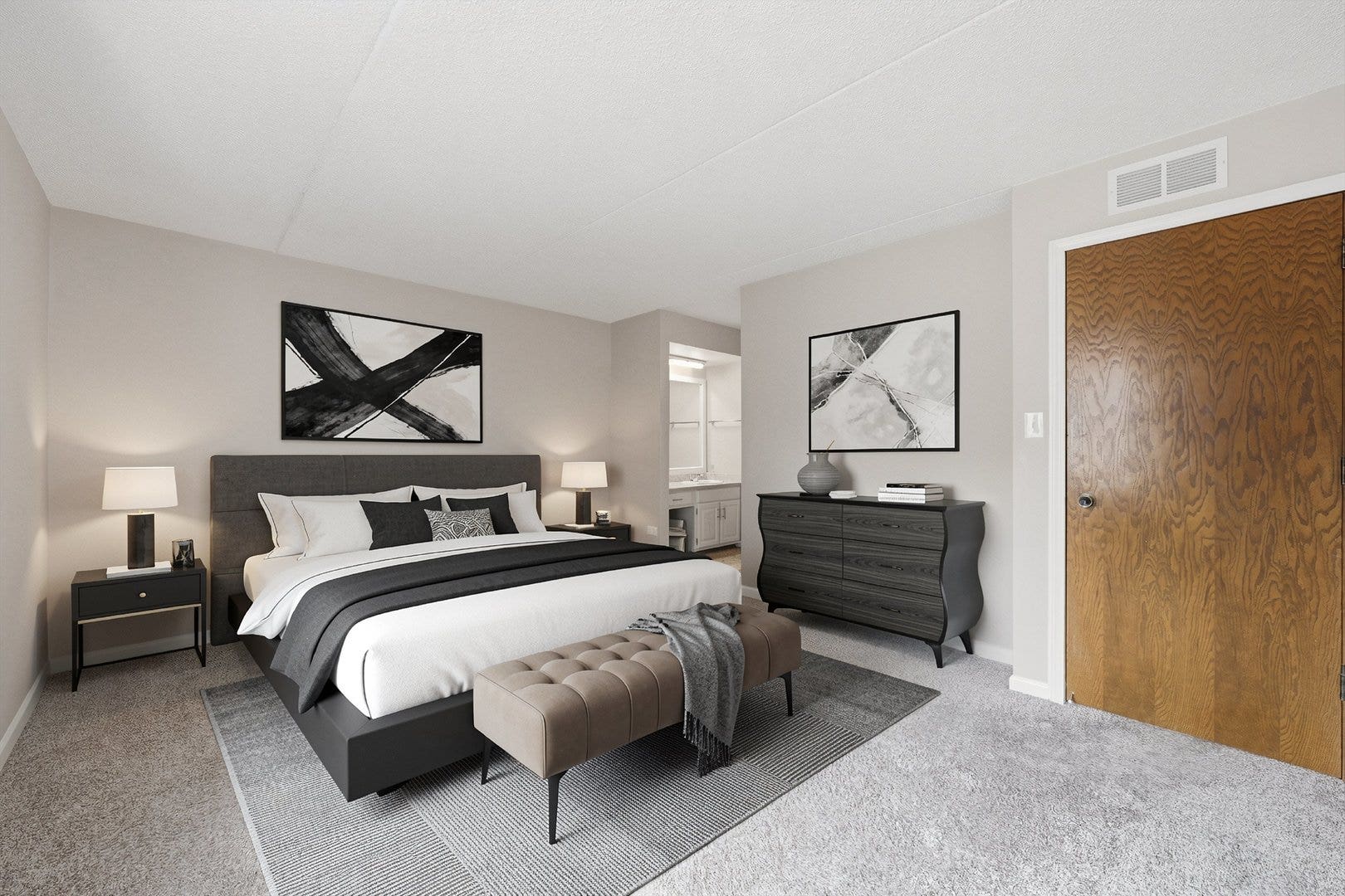 Large Master Bedroom Suite with it's Own Private B