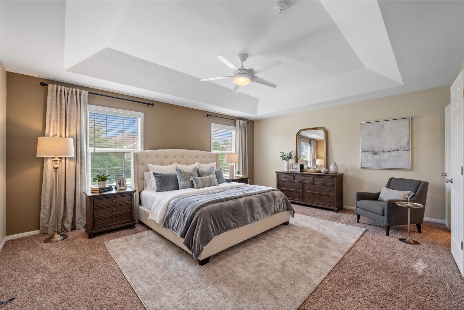 1248 Bradley Circle, Elgin, IL 60120 Virtually staged- design inspo for the Primary Bed