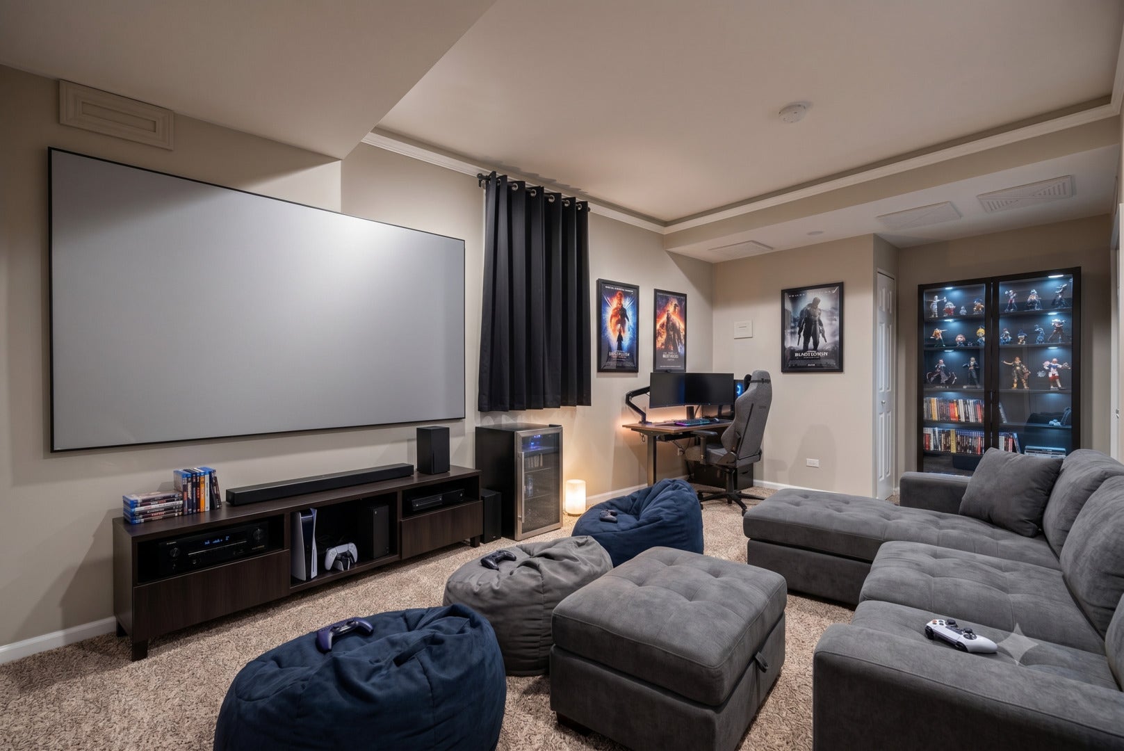 1248 Bradley Circle, Elgin, IL 60120 Virtually Stage Bonus room in Basement- design ins