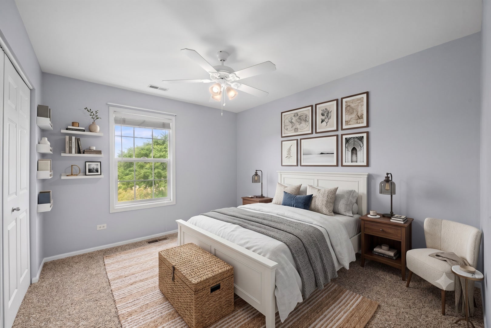 1248 Bradley Circle, Elgin, IL 60120 Virtually Staged 3rd Bedroom- Design Inspo.