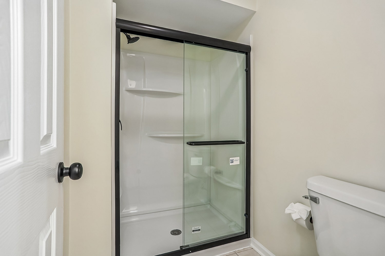 Master Bathroom shower/toilet room- newly remodele