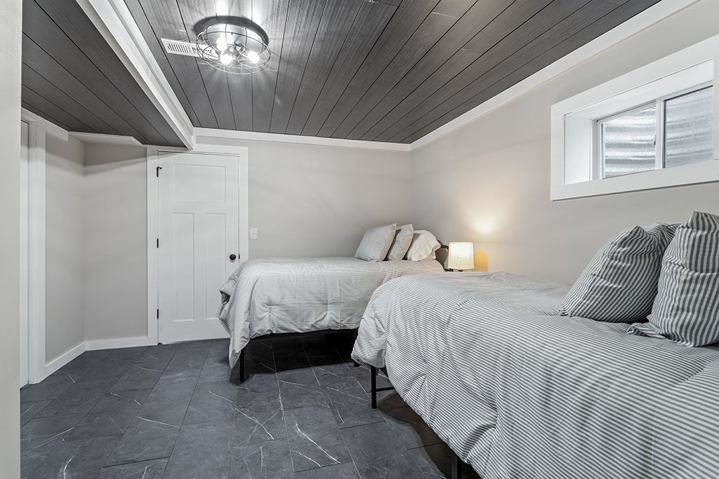 The 3rd bedroom is location in the basement and ha