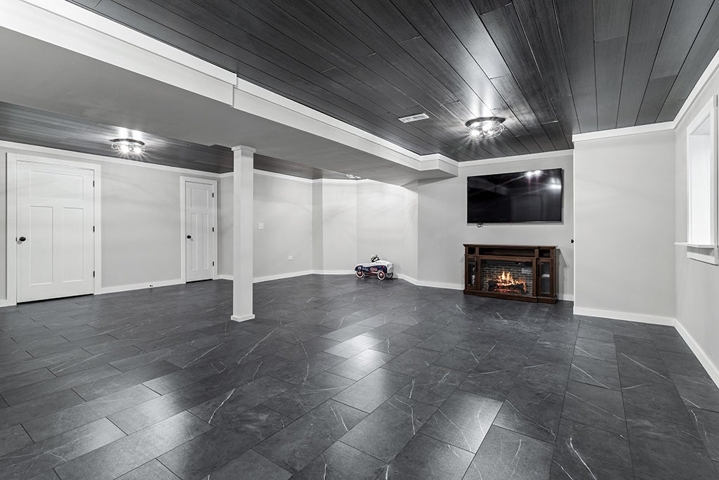 This basement has been recently renovated to perfe