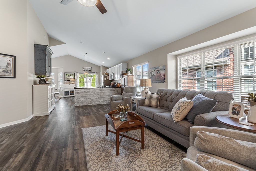 The home offers a lovely open concept layout with