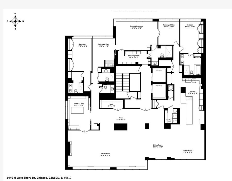 1440 N Lake Shore Drive, #22ABCD, Chicago, IL 60610