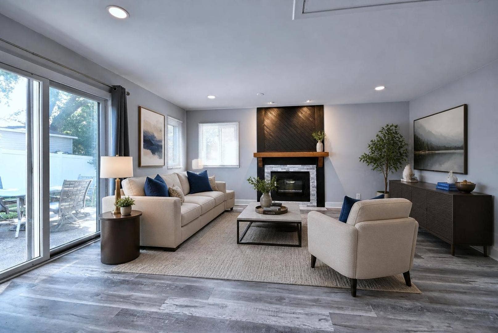 129 Springleaf Drive, Bolingbrook, IL 60440 Family Room Virtually Staged