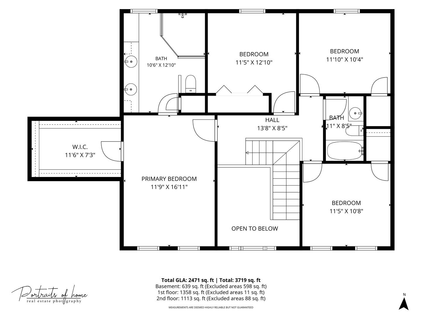 417 Saratoga Drive, Aurora, IL 60502 Upper level floor plan.
