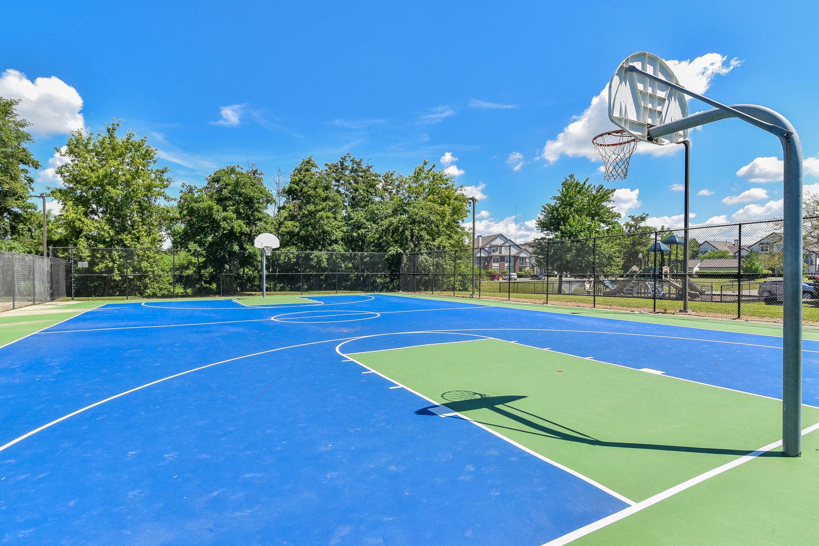 417 Saratoga Drive, Aurora, IL 60502 Refinished basketball courts.