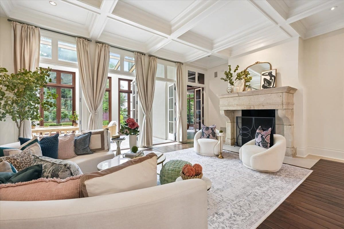 This Beautiful Fireplace Was Imported from France.