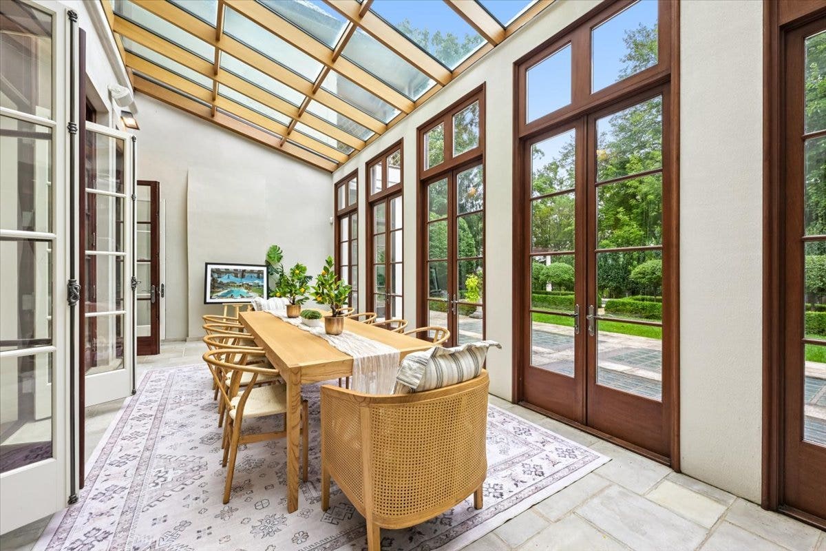 Enjoy the private backyard through these oversized