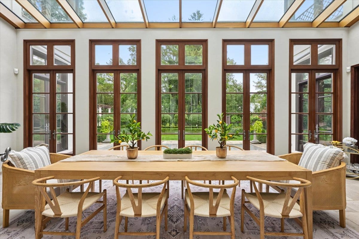 This Sun-filled Breakfast Room can serve many purp