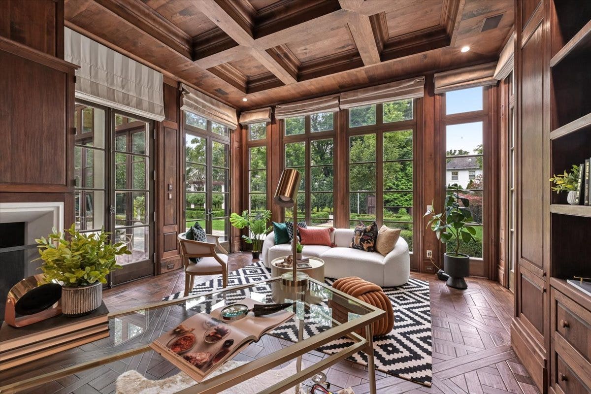 Work from Home in the private office with built-in