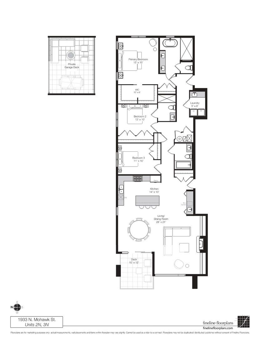 1935 N Mohawk Street, #3N, Chicago, IL 60614