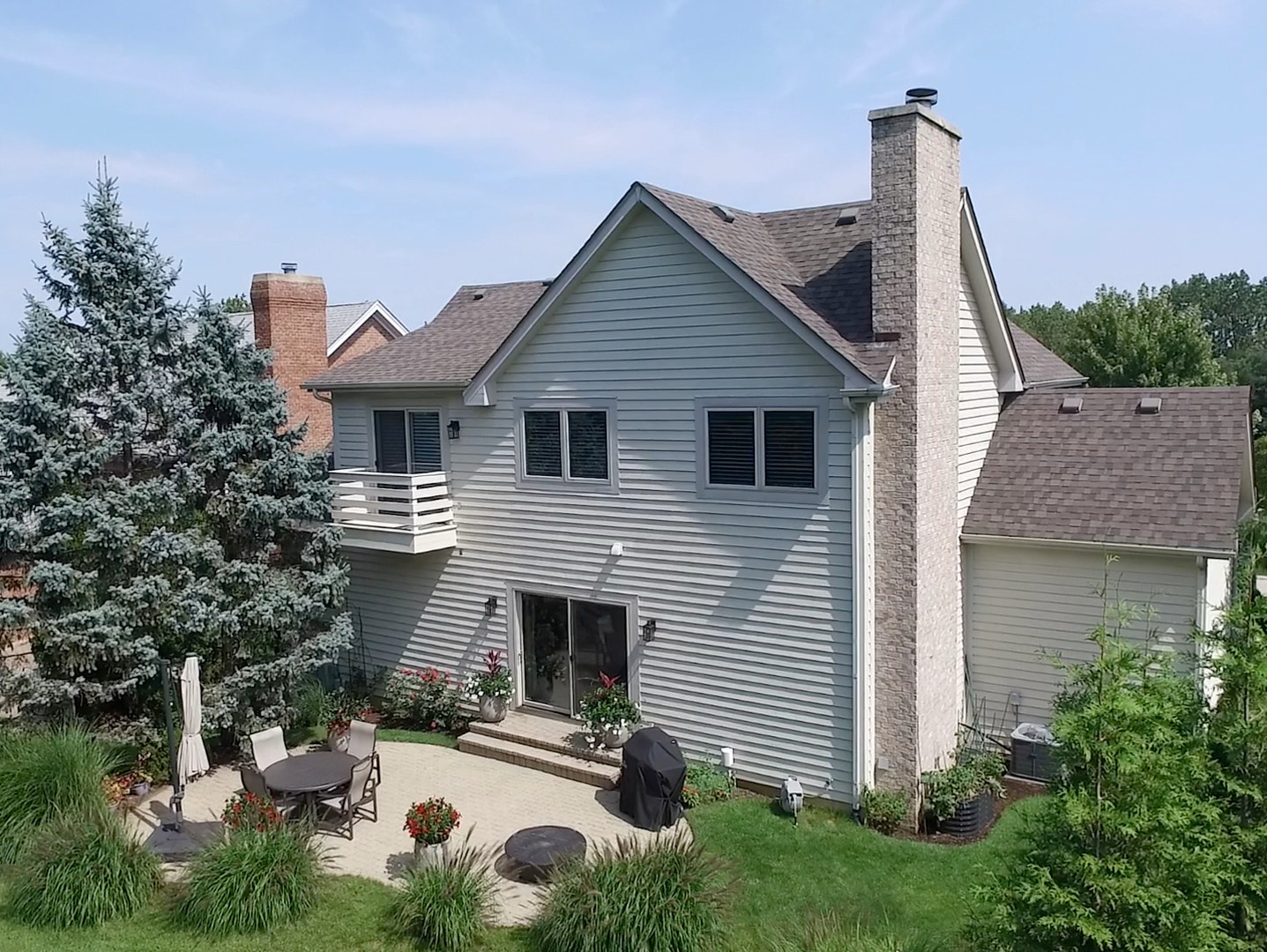 1268 N Palos Avenue, Palatine, IL 60067 Aerial Rear View