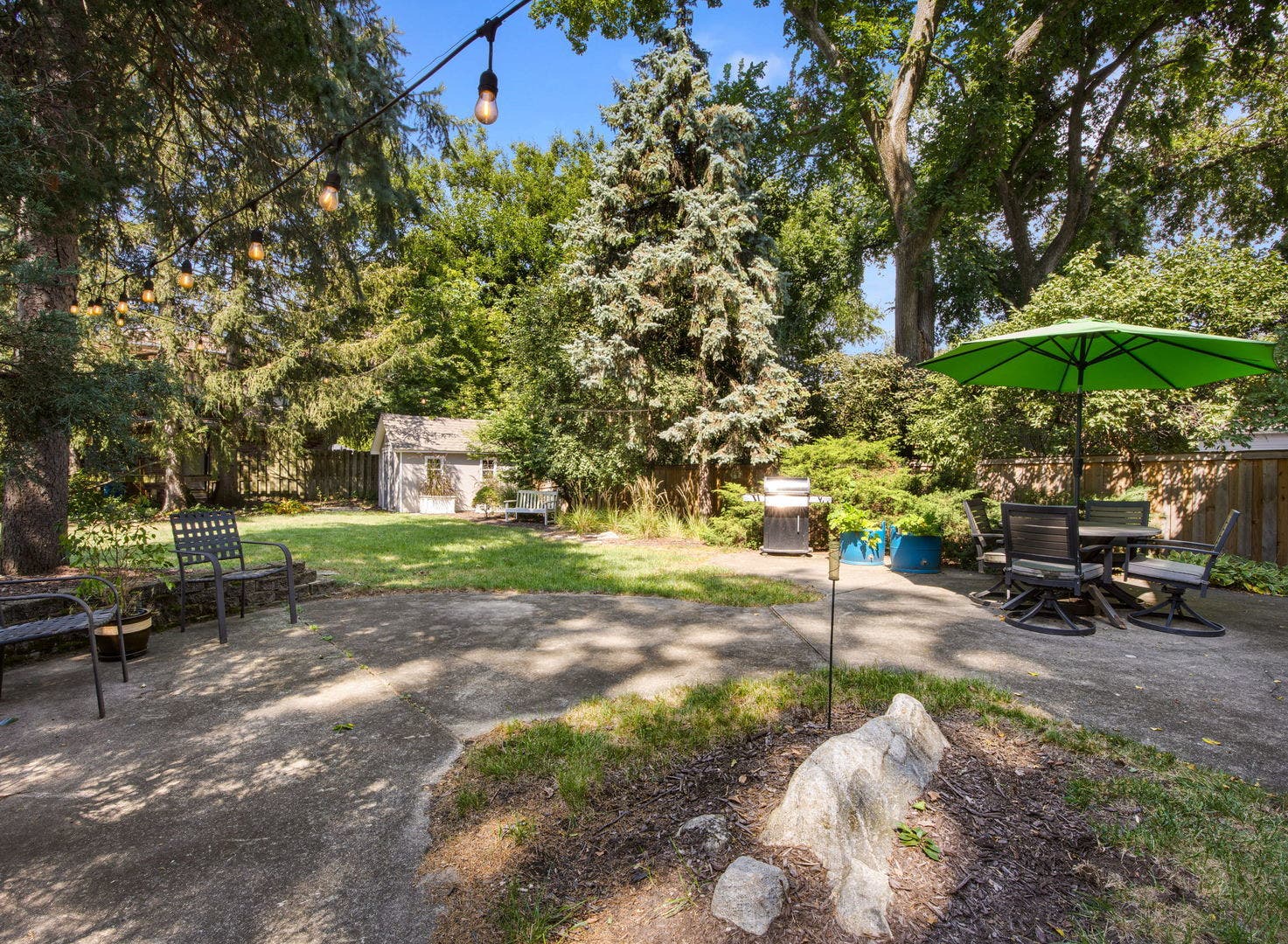 3820 Saratoga Avenue, Downers Grove, IL 60515 Full backyard view from house