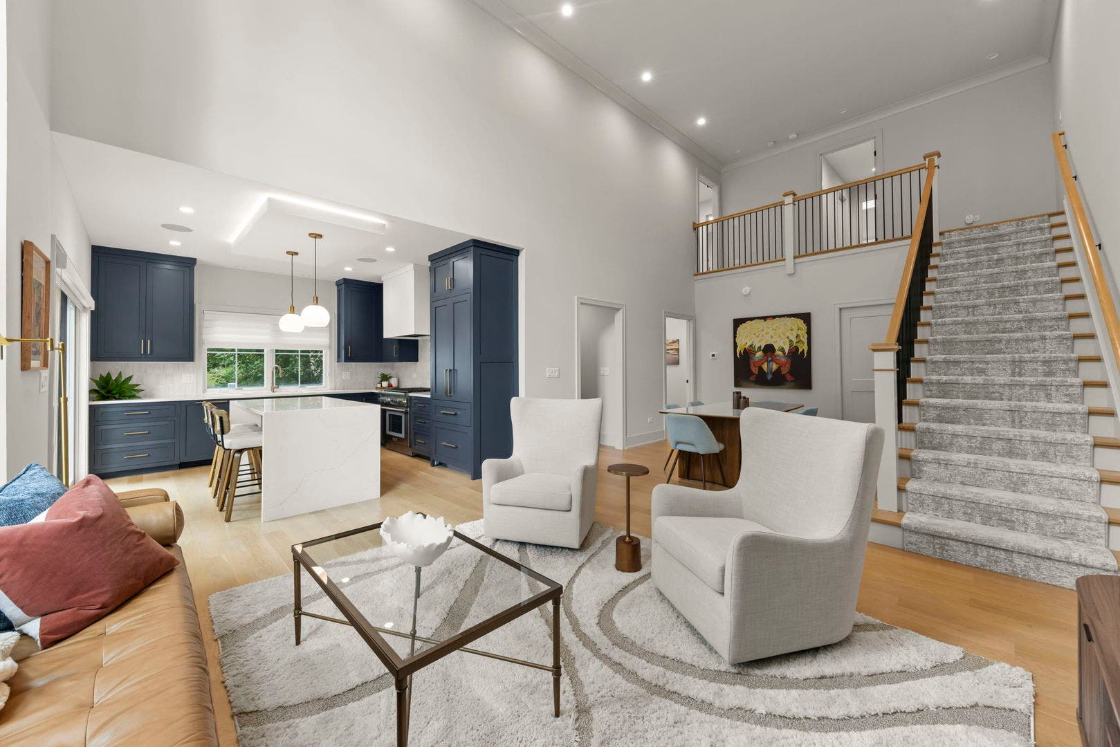 Two Story Family Room, Open Concept Layout