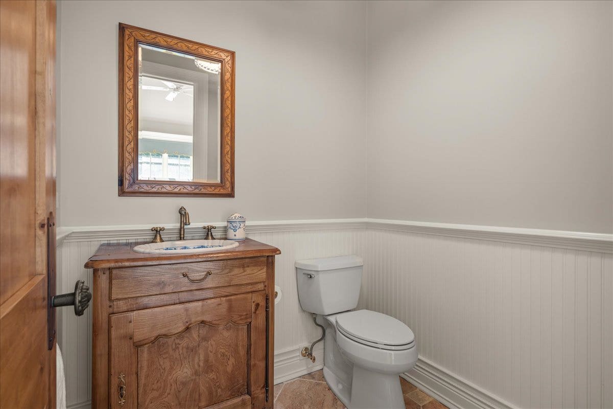 FIRST FLOOR HALF BATHROOM OFF SUNROOM