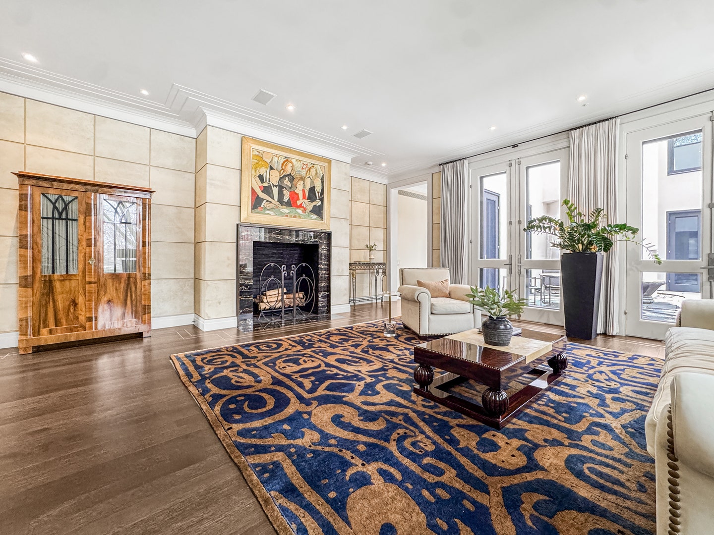 1524 N Astor Street, Chicago, IL 60610 The wood-burning fireplace has a gas starter and a