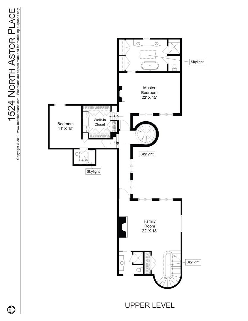 1524 N Astor Street, Chicago, IL 60610 Bedroom Level