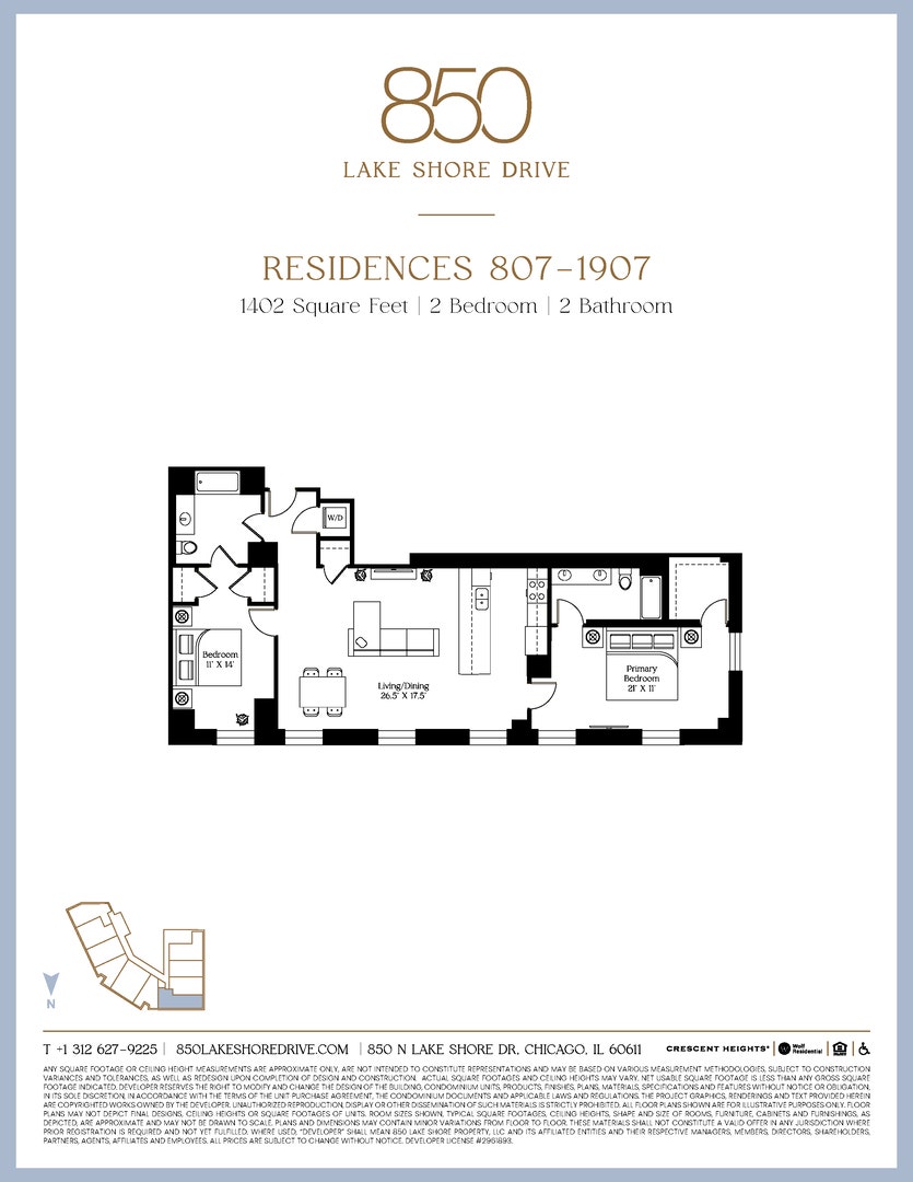 850 N Lake Shore Drive, #1407, Chicago, IL 60611