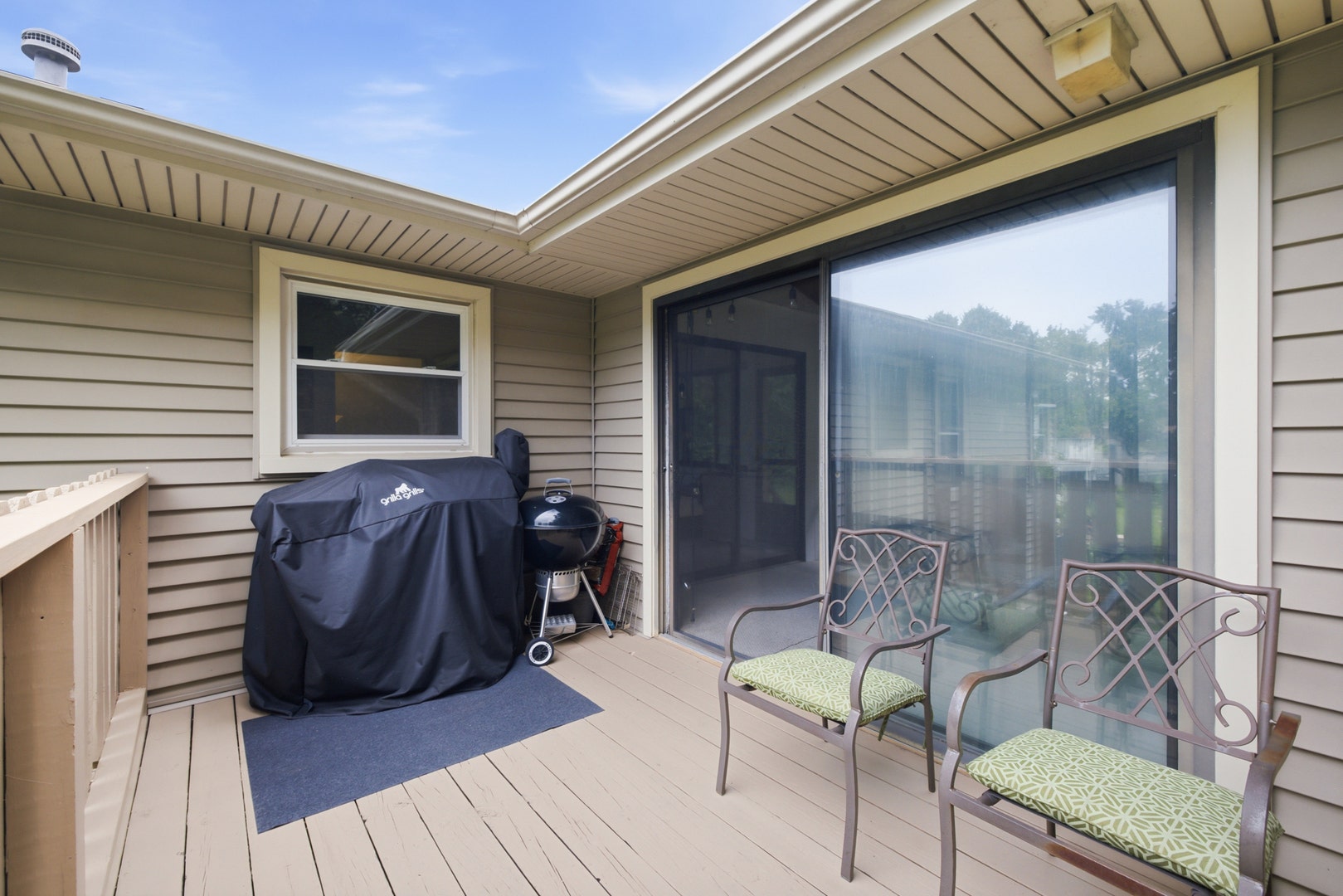 access to the enclosed porch