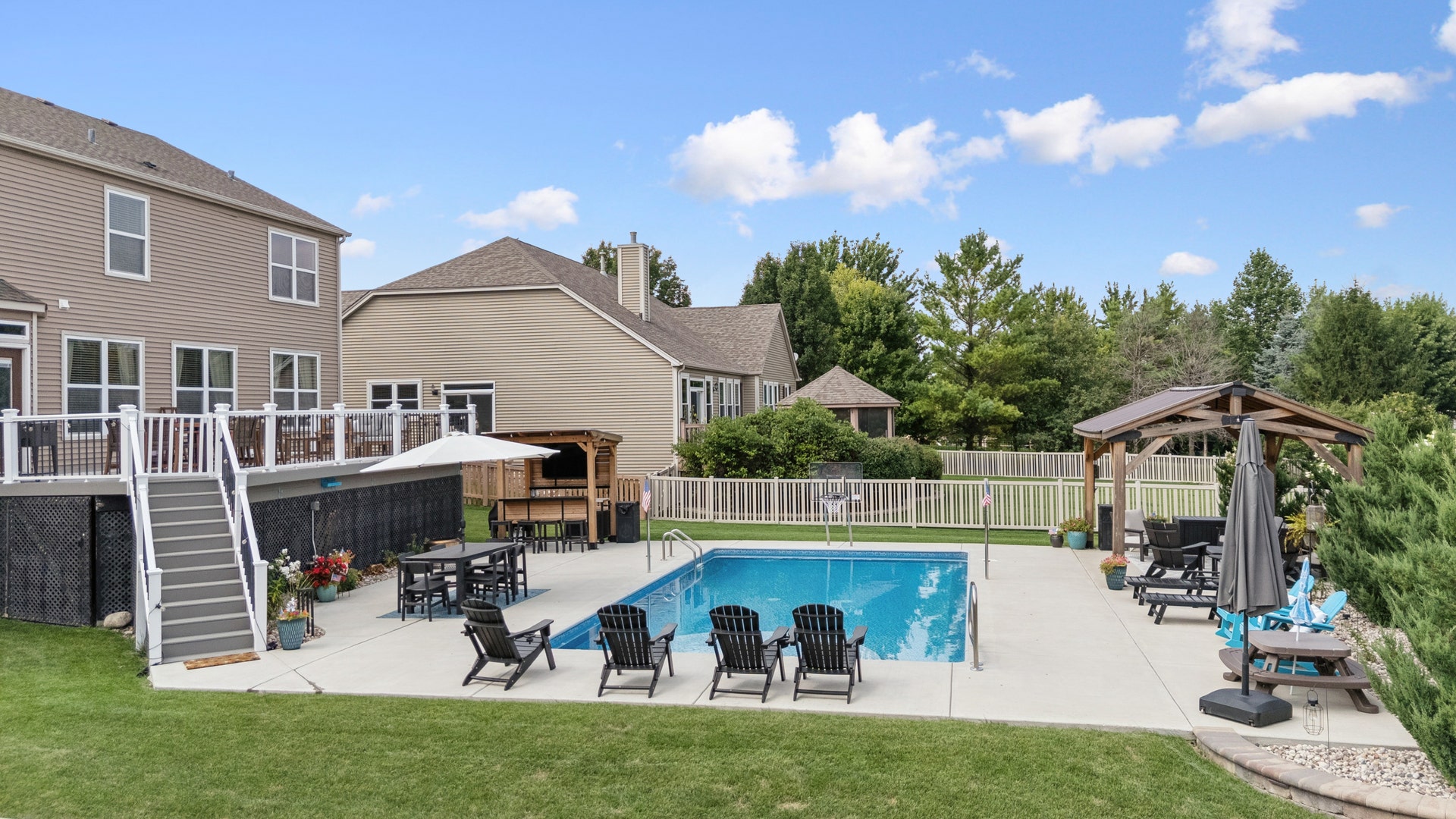 711 Jorstad Drive, North Aurora, IL 60542 Some of the pool furniture stays!