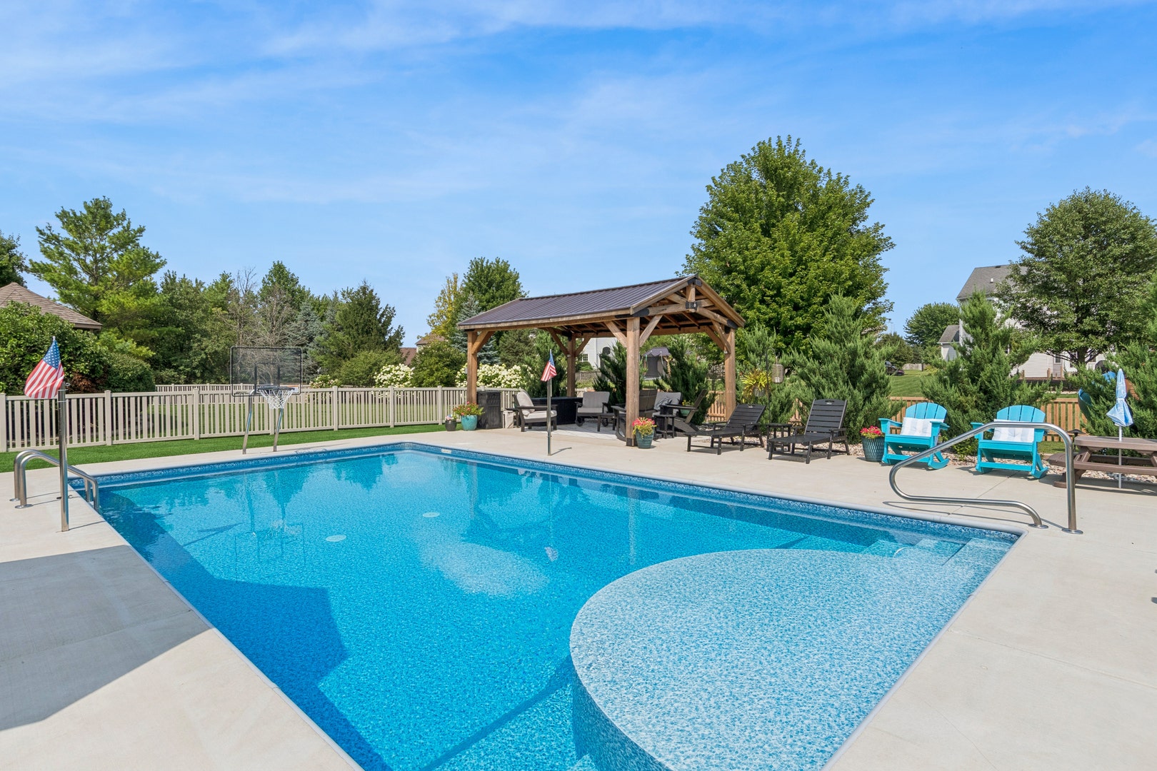711 Jorstad Drive, North Aurora, IL 60542 New Heated Pool with Sundeck and Basketball Hoop i