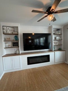 711 Jorstad Drive, North Aurora, IL 60542 Custom Wall of cabinetry, shelving, shiplap and El